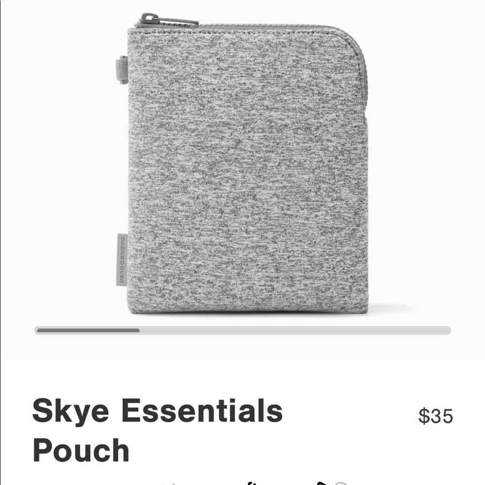 Dagne Dover Skye Essentials Pouch in Heather Gray